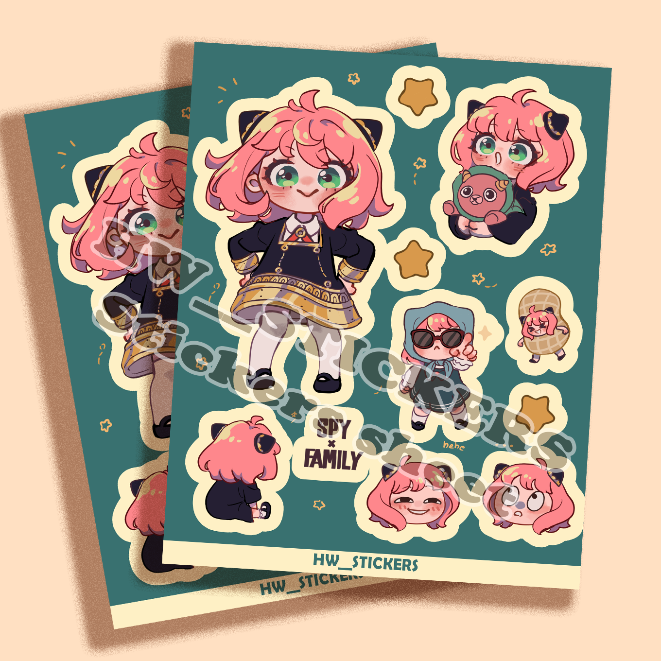 Anya sticker sheet