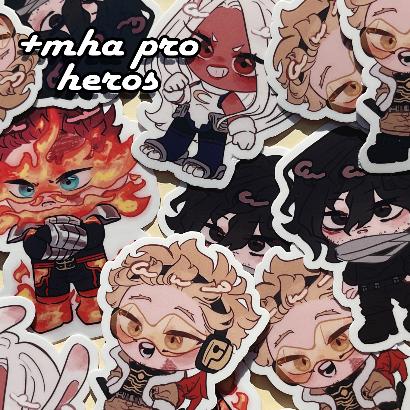 Pro hero chibi stickers